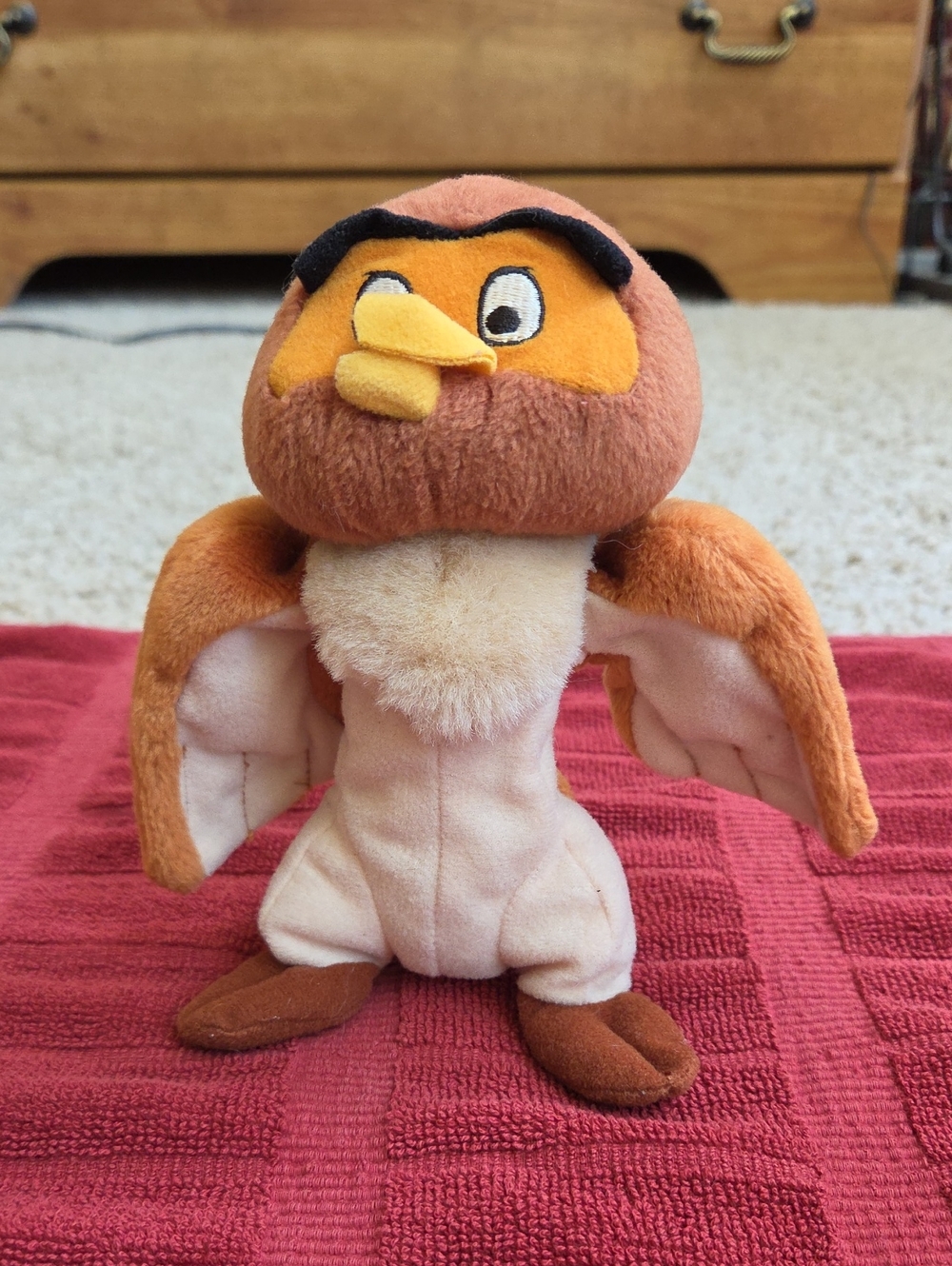 Vintage 90s Disney Winnie the Pooh Owl Beanbag Plush Toy By Mattel And Arcotoys